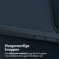 Accezz MagSafe Leather Backcover Apple iPhone 17 Pro - Nightfall Blue