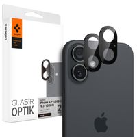 Spigen GLAStR EZ Fit Optik Camera Protector 2 Pack Apple iPhone 16 Plus - Black