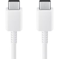 Samsung Originele USB-C naar USB-C kabel - 1 meter - 25 Watt + Originele Fast Charging Adapter USB-C Oplader - 25 Watt - Wit