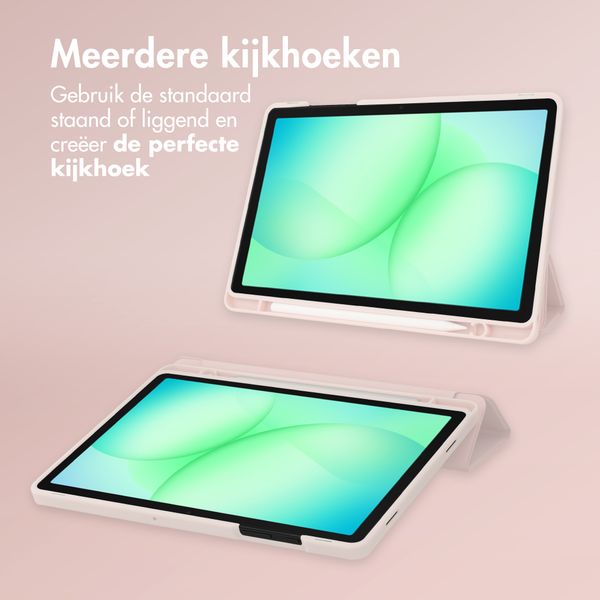 Accezz Smart Silicone Bookcase Samsung Galaxy Tab A11 Plus / A9 Plus - Roze