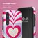 Selencia Vivid Tough Backcover Samsung Galaxy A55 - Double Hearts Rubine Red Lilac