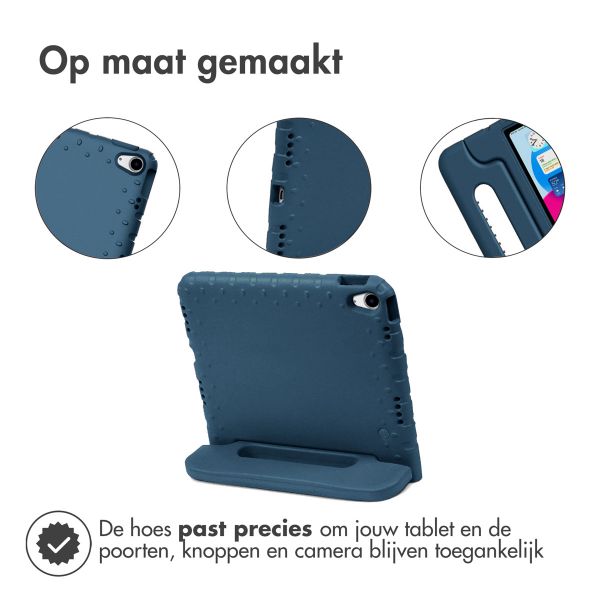 Accezz Kidsproof Backcover met handvat iPad 11 (2025) 11 inch / iPad 10 (2022) 10.9 inch - Donkerblauw