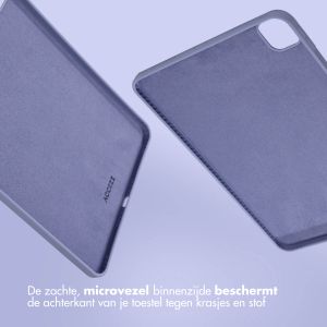 Accezz Liquid Silicone Backcover met penhouder iPad Pro 11 (2018/2020/2021/2022) - Lila