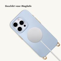 Selencia Rivièra MagSafe Backcover met afneembare haakjes Apple iPhone 16 Pro Max - Powder Blue