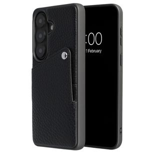Selencia Riva Backcover met Pashouder Samsung Galaxy S26 Plus - Zwart