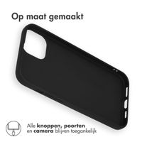 Accezz Color Backcover iPhone 15 Plus - Zwart