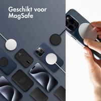 Accezz Leather Bookcase 2-in-1 met MagSafe Apple iPhone 15 Pro - Nightfall Blue
