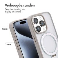 Accezz Ring Stand Backcover met MagSafe Apple iPhone 15 Pro - Grey