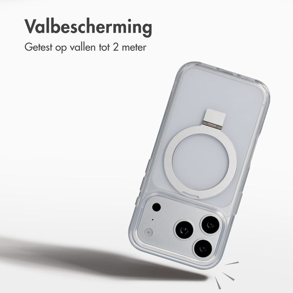 Accezz Ring Stand Backcover met MagSafe Apple iPhone 18 Pro / 17 Pro - Transparant