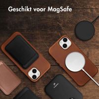 Accezz Vintage Leather Magsafe Backcover Apple iPhone 14 - Tabacco Cognac