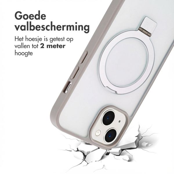 Accezz Ring Stand Backcover met MagSafe Apple iPhone 13 - Grijs
