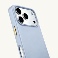 Selencia Rivièra MagSafe Backcover met afneembare haakjes Apple iPhone 17 Pro Max - Powder Blue