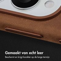 Accezz Vintage Leather Magsafe Backcover Samsung Galaxy S25 Edge - Tabacco Cognac