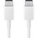 Samsung Originele USB-C naar USB-C kabel - 1 meter - 25 Watt - Wit + Originele Fast Charging Adapter USB-C Oplader - In Fabrieksverpakking - 25 Watt - Wit