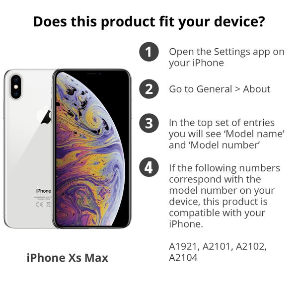 Accezz Wallet Softcase Bookcase Apple iPhone Xs Max - Zwart