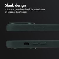Accezz Vintage Leather MagSafe Backcover Apple iPhone 16 Pro Max - Smokey Green