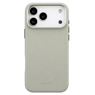 Accezz MagSafe Leather Backcover Apple iPhone 18 Pro Max / 17 Pro Max - Light Grey