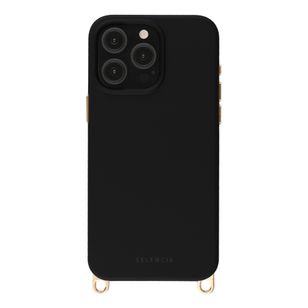Selencia Rivièra MagSafe Backcover met afneembare haakjes Apple iPhone 15 Pro Max - Velvet Black