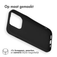 Accezz Color Backcover iPhone 15 Pro - Zwart