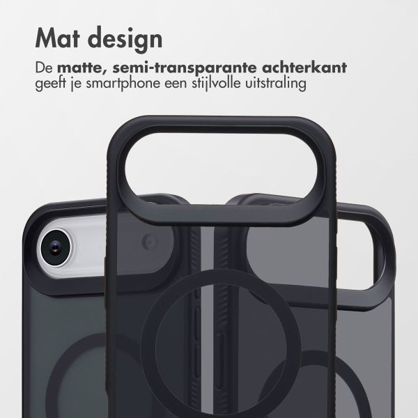 Accezz Rugged Frosted MagSafe Backcover Apple iPhone Air - Zwart