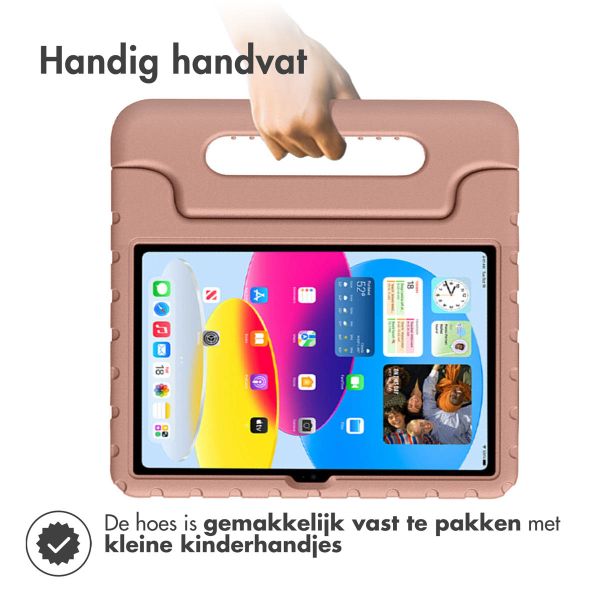 Accezz Kidsproof Backcover met handvat iPad 11 (2025) 11 inch / iPad 10 (2022) 10.9 inch - Dusty Pink