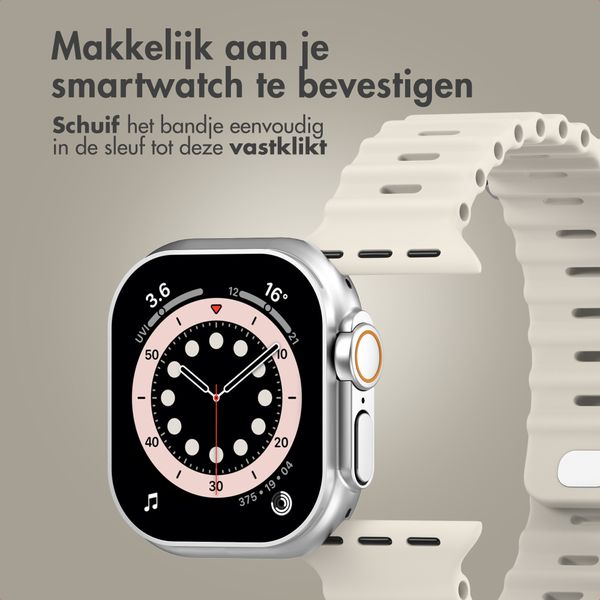 Accezz Ocean bandje Apple Watch | 44/45/46/49 mm - Sterrenlicht