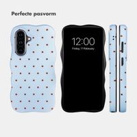 Selencia Vivid Wavy Backcover met MagSafe Samsung Galaxy A57 (5G) - Happy Dots Digital Sky