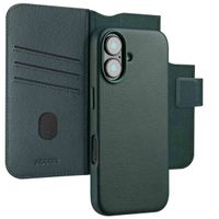 Accezz Leather Bookcase 2-in-1 met MagSafe iPhone 16 - Cedar Green