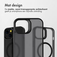 Accezz Rugged Frosted MagSafe Backcover iPhone 13 - Zwart