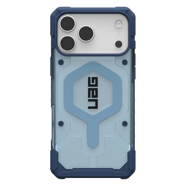 UAG Pathfinder Clear MagSafe Backcover met Lanyard Apple iPhone 17 Pro Max - Clear / Blue Lanyard