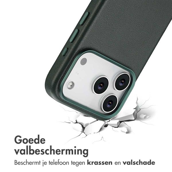 Accezz MagSafe Leather Backcover Apple iPhone 17 Pro - Cedar Green