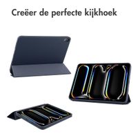 Accezz Trifold Bookcase Apple iPad Air 11 inch (2025) M3 / (2024) M2 - Donkerblauw