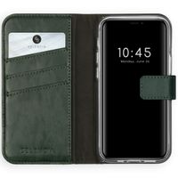 Selencia Echt Leren Bookcase Apple iPhone 12 Mini - Groen