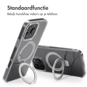 Accezz Ring Stand Backcover met MagSafe iPhone 16 Pro Max - Transparant