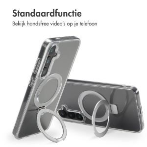 Accezz Ring Stand Backcover met MagSafe Samsung Galaxy S24 Plus - Transparant