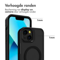Accezz Rugged Frosted MagSafe Backcover iPhone 13 - Zwart