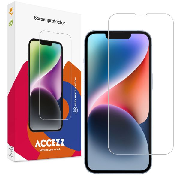 Accezz Gehard Glas Screenprotector iPhone 13 / 13 Pro / 14 / 16e