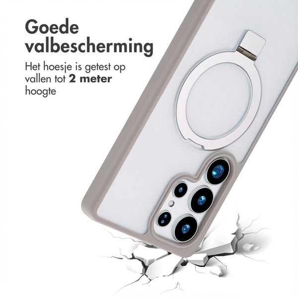 Accezz Ring Stand Backcover met MagSafe Samsung Galaxy S25 Ultra - Grijs