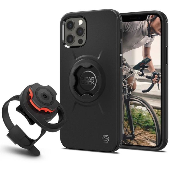 Spigen GearLock Backcover Apple iPhone 12 (Pro) - Zwart