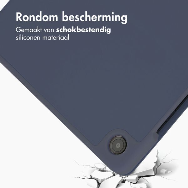 Accezz Smart Silicone Bookcase Samsung Galaxy Tab A11 Plus / A9 Plus - Donkerblauw