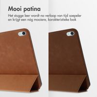 Accezz Leather Trifold Bookcase Apple iPad 11 (2025) 11 inch A16 / iPad 10 (2022) 10.9 inch - Cognac