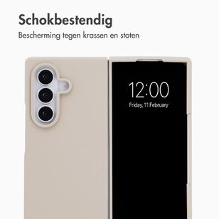 Accezz Liquid Silicone Backcover Samsung Galaxy Z Fold 8 Ultra - Stone