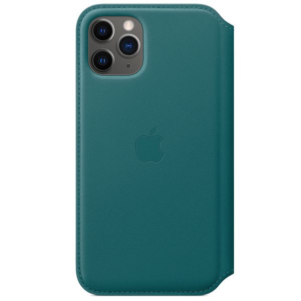 Apple Leather Folio Bookcase Apple iPhone 11 Pro - Peacock