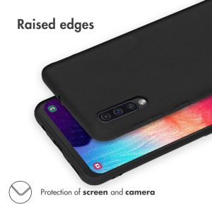 Accezz Color Backcover Samsung Galaxy A50 / A30s - Zwart