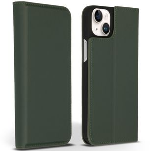 Accezz Premium Leather Slim Bookcase iPhone 14 Plus - Groen