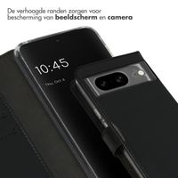 Selencia Echt Leren Bookcase Google Pixel 8 - Zwart