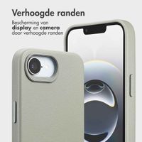 Accezz Leather Bookcase 2-in-1 met MagSafe Apple iPhone 16e - Lichtgrijs