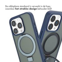 Accezz Ring Stand Backcover met MagSafe iPhone 15 Pro - Blue