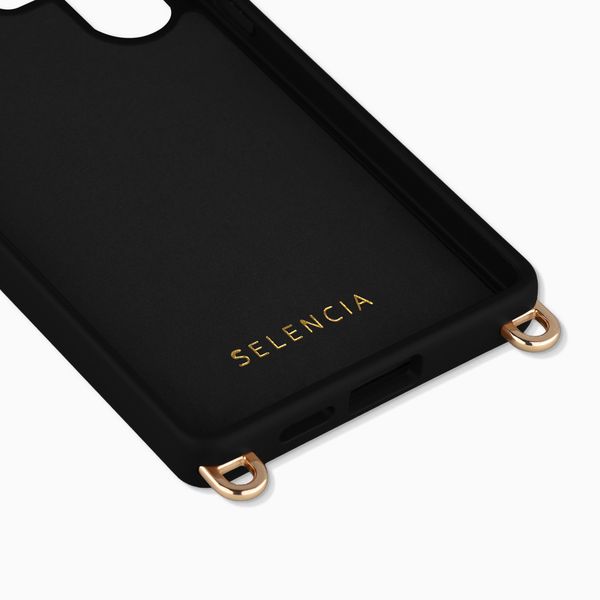 Selencia Rivièra MagSafe Backcover met afneembare haakjes Samsung Galaxy S25 Ultra - Velvet Black