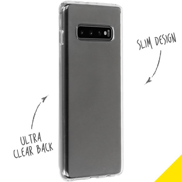 Accezz Clear Backcover Samsung Galaxy S10 Plus - Transparant